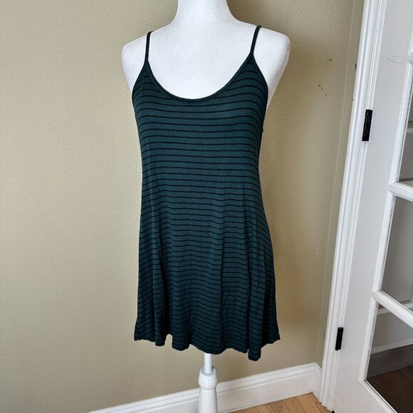 FOREVER 21 Strappy Stripe Knit Stretch Tank Sun Dress Size Small - Picture 2 of 7